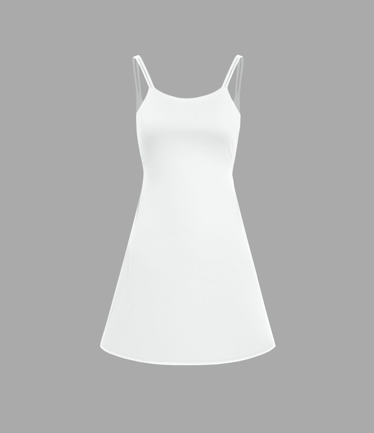 Robe de sport danse 2-pièces SoftlyZero™ Plush double bretelles caraco avec poche A-D