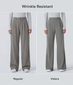 Pantalon tailleur Halara Flex™ DayStretch coupe droite taille haute avec poches