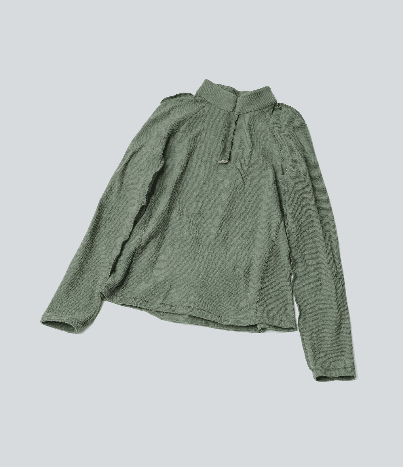 Haut de sport polaire demi-zip pliable à manches longues avec poche