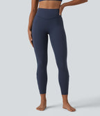 Legging de yoga 7/8 Halara UltraSculpt™ taille haute ventre plat avec empiècements en mesh contrastant et poche