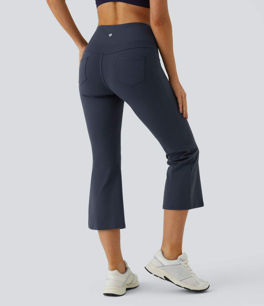 Legging yoga capri évasé taille haute DayStretch avec poches