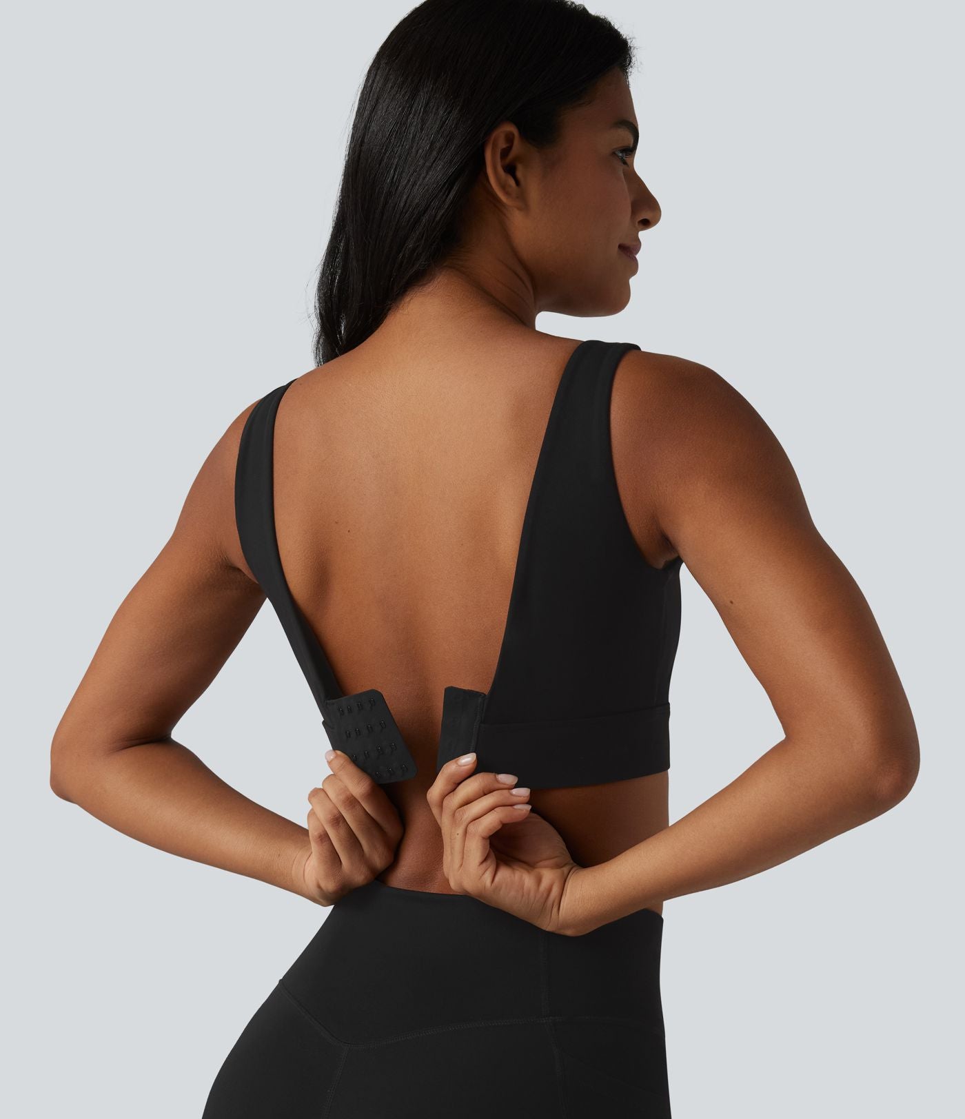 Brassière de sport Halara UltraSculpt™ maintien moyen dos nu avec boucle ajustable et brassière intégrée