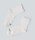 Chaussettes mi-mollet à bordure ondulée