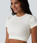 OneForm Seamless Flow Crop top de sport en mesh respirant sans couture