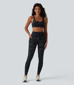 Legging yoga Halara UltraSculpt™ imprimé camouflage taille haute avec cordon de serrage et poches