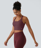 Débardeur yoga court SoftlyZero™ Plush à découpes A-C