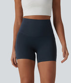 Short cycliste de running Halara UltraSculpt™ taille haute ventre plat 12,5 cm avec dos croisé et poches
