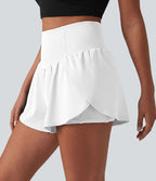 Short de yoga SoftlyZero™ Airy 2-en-1 taille haute gainant ourlet arrondi effet frais InstantCool 7,5 cm avec poches