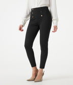Pantalon Halara Flex™ taille haute esprit bureau à motif chevrons avec poches