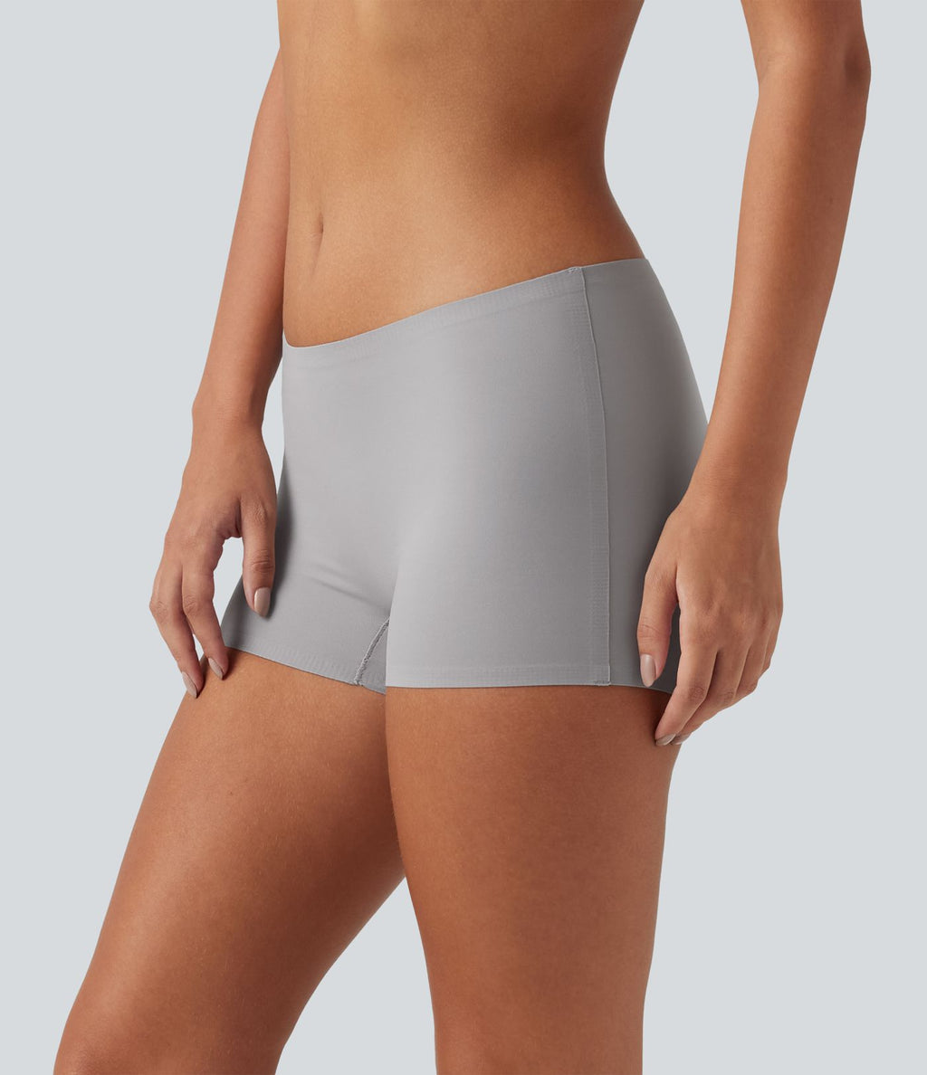 Shorty d'intérieur lisse à taille mi-haute