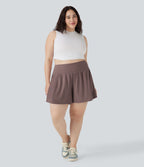 Short tailleur 2-en-1 Cool Touch yoga taille très haute Softlyzero™ Airy grande taille 17,5 cm avec poches