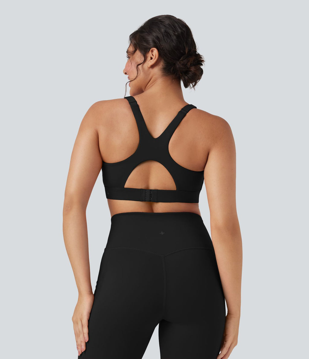 Soutien-gorge de sport d'entraînement SpeedWave™ soutien intermédiaire coques moulées perforé crochet réglable séchage rapide