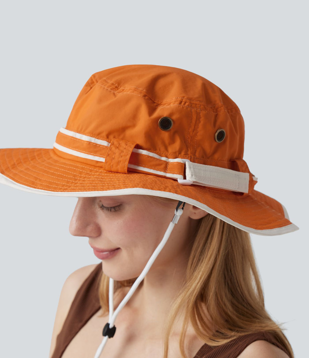 Chapeau de soleil large bord réglable - UPF40+