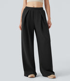 Pantalon décontracté SpacerTek™ baggy taille mi-haute, dos croisé avec cordon de serrage et poches