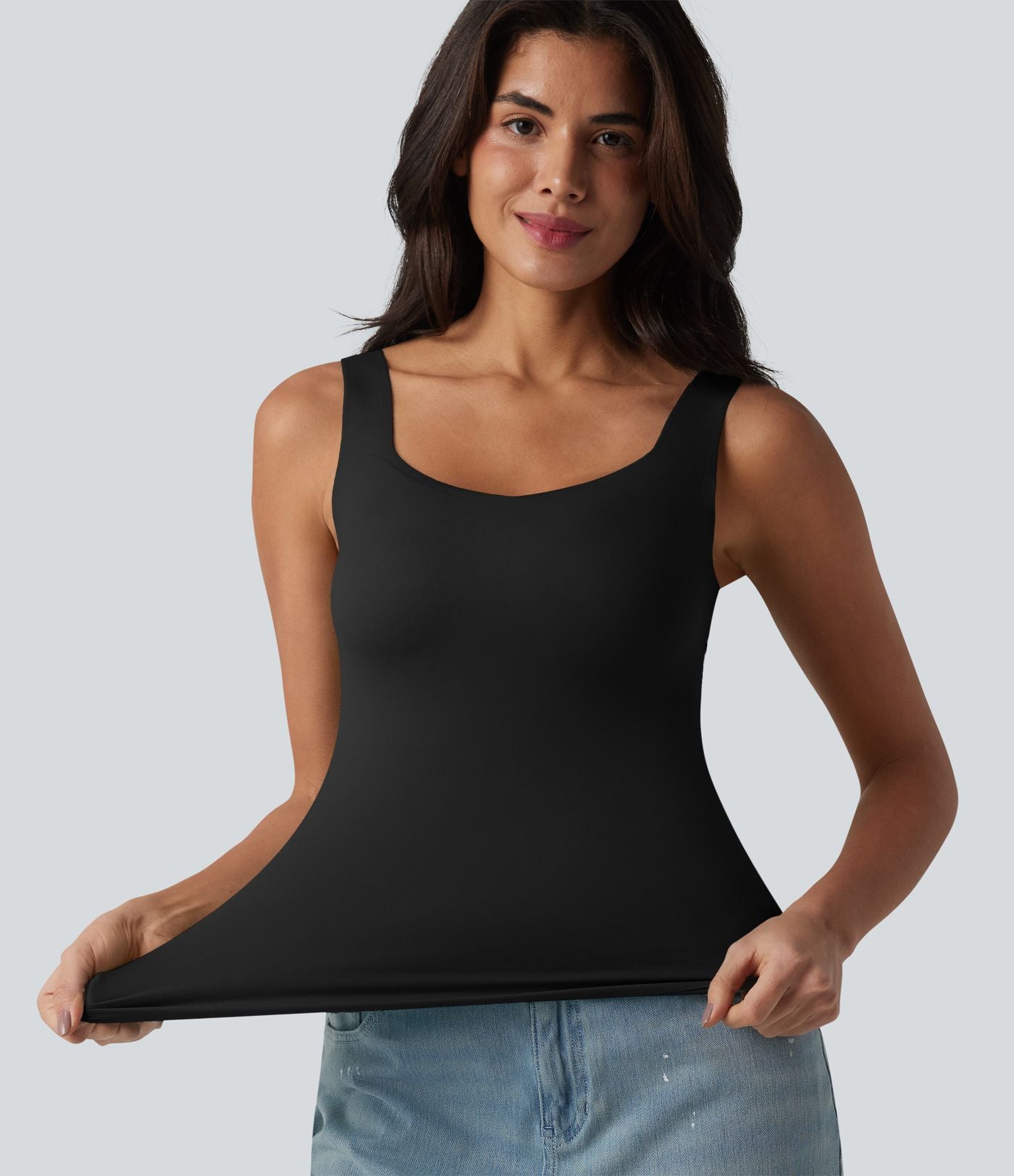 Débardeur casual avec soutien-gorge intégré bonnets B-E