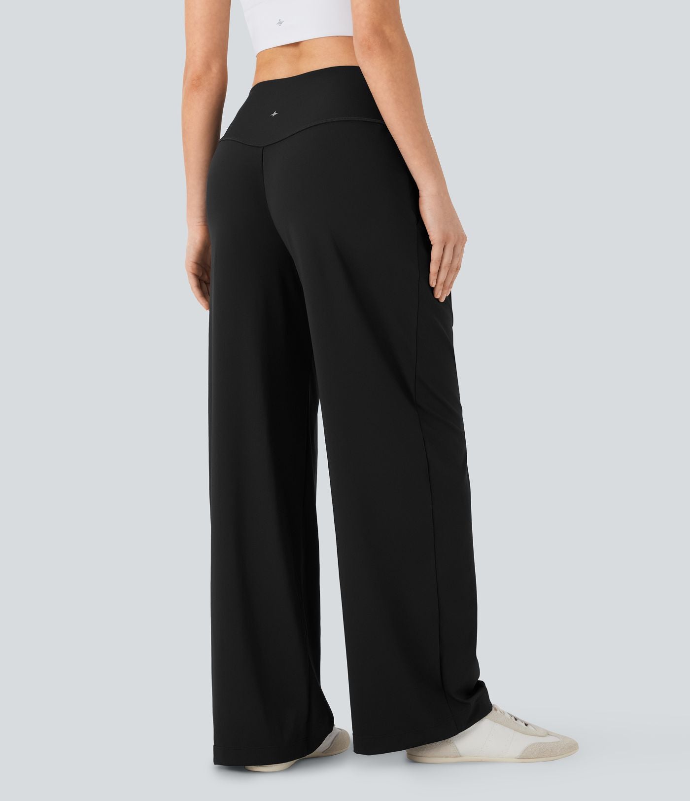 Pantalon de yoga droit gainant taille haute à séchage rapide avec poches SoftlyZero™
