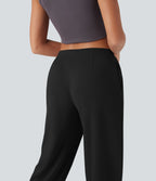 Pantalon tailleur fuselé Halara Flex™ crêpe taille mi-haute avec poches