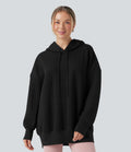 Sweat-shirt à capuche décontracté manches longues coupe décontractée