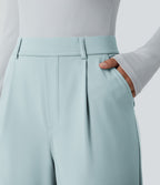 Pantalon tailleur évasé taille haute Halara Flex™ DayStretch avec poches
