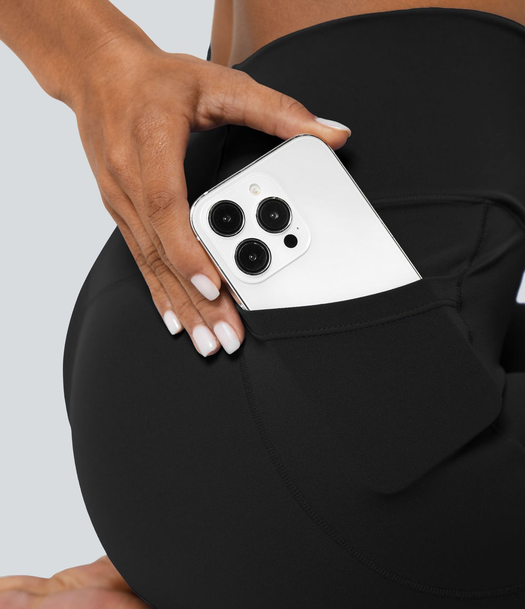 Softlyzero™ Legging Unis Poches Croisées