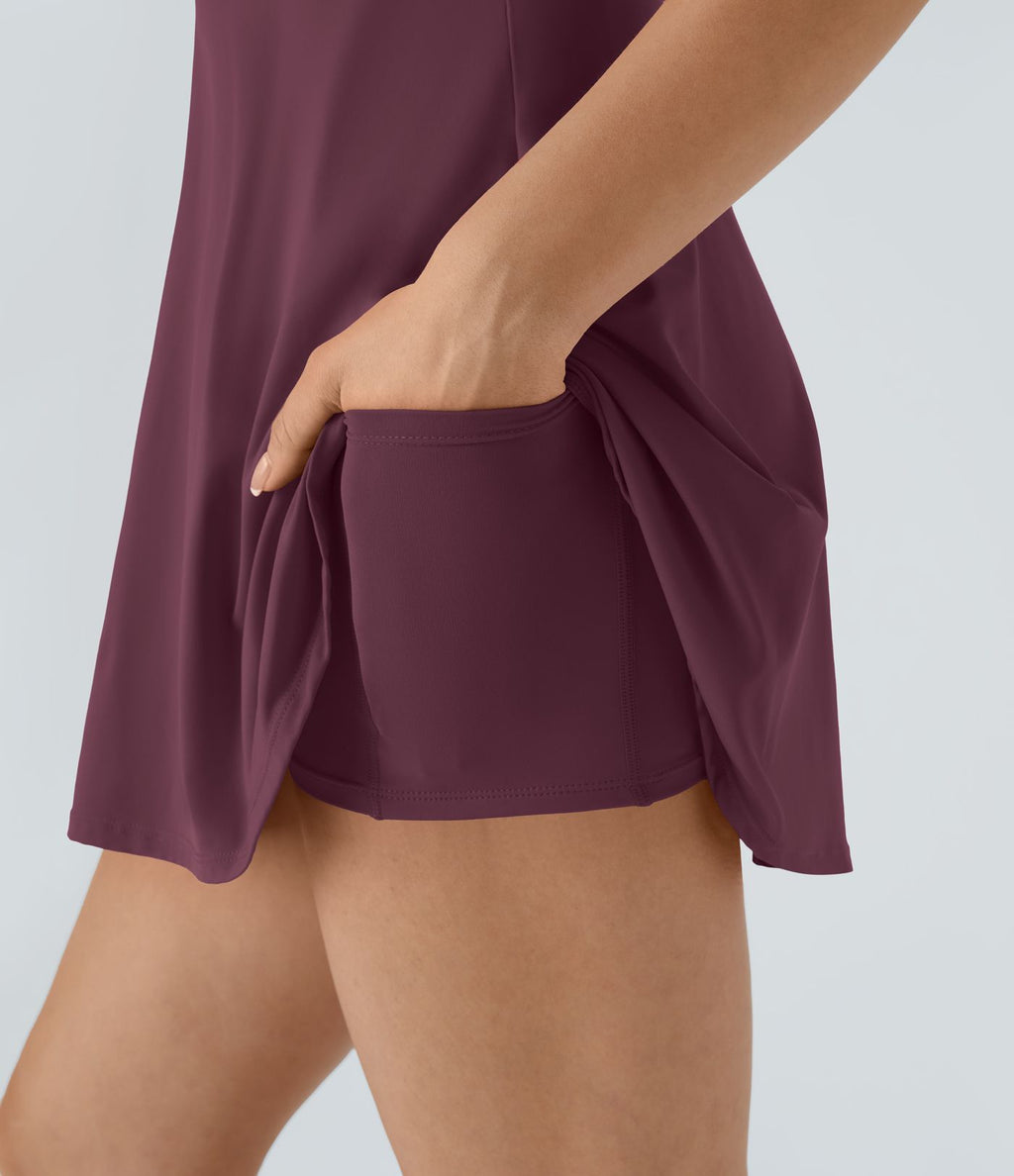 Robe de sport dos nu torsadée A-C