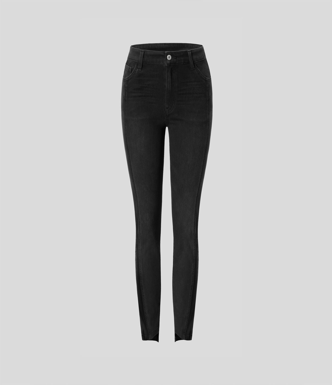 Jean skinny 7/8 décontracté taille basse Halara Flex™ avec poches zippées
