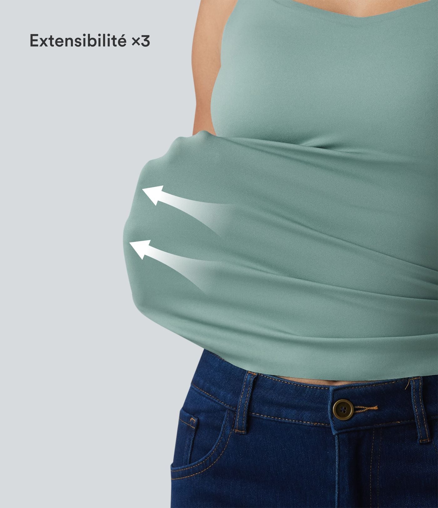 Débardeur casual avec soutien-gorge intégré bonnets B-E