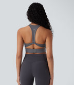 Halara UltraSculpt™ Brassière de sport yoga soutien léger col U dos nu avec crochets ajustables