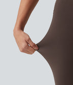 Halara UltraSculpt™ Legging évasé de yoga taille haute en V avec dentelle contrastée et poches