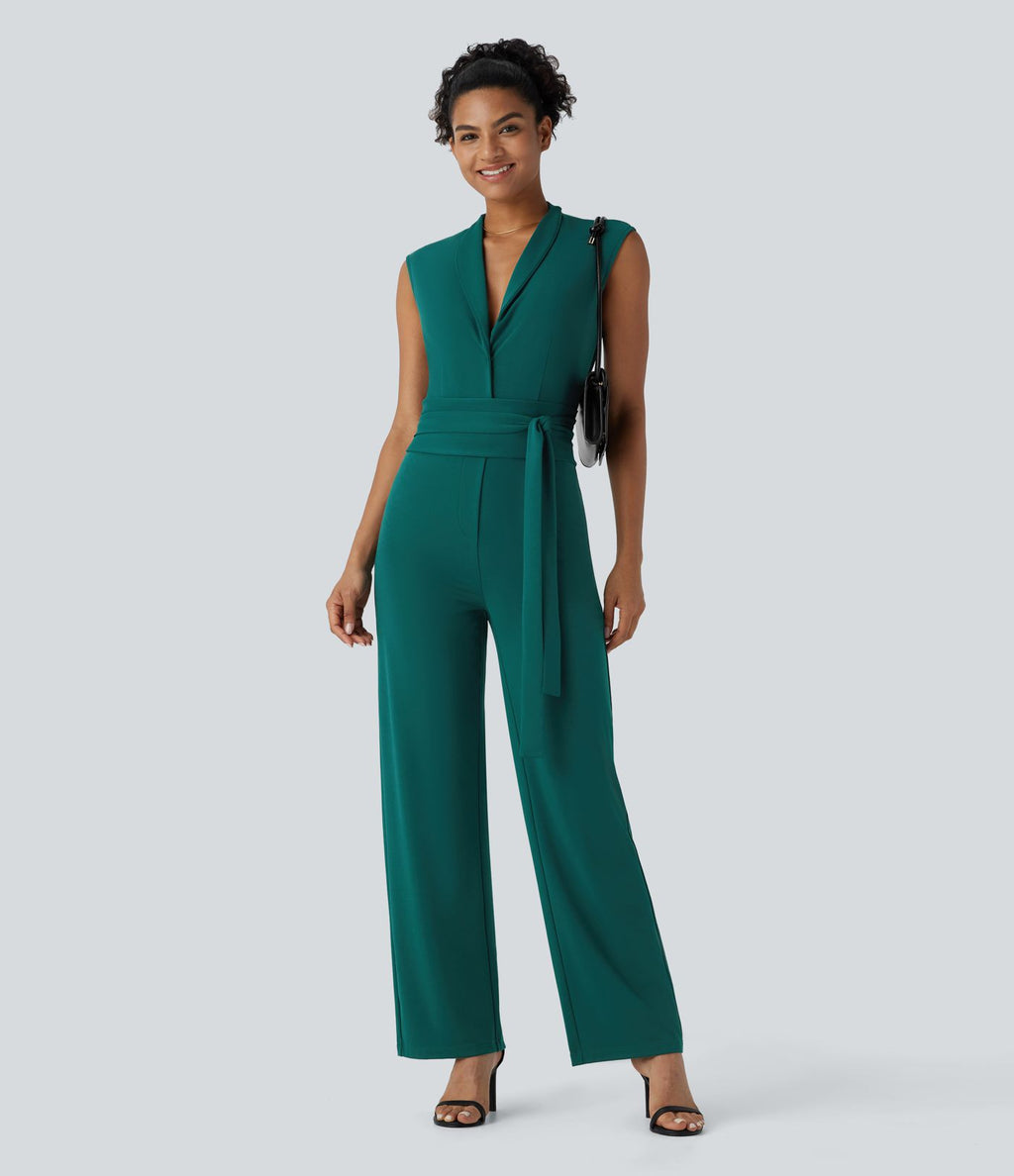 Combinaison de travail ceinturée sans manches avec poches - Édition Easy Peasy