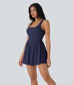 Robe active danse mini 2-en-1 Breezeful™ dos nu avec liens dos séchage rapide et poche latérale - Édition Easy Peasy