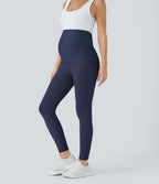 Legging 7/8 de yoga de maternité Softlyzero™ à taille très haute - Protection UPF50+