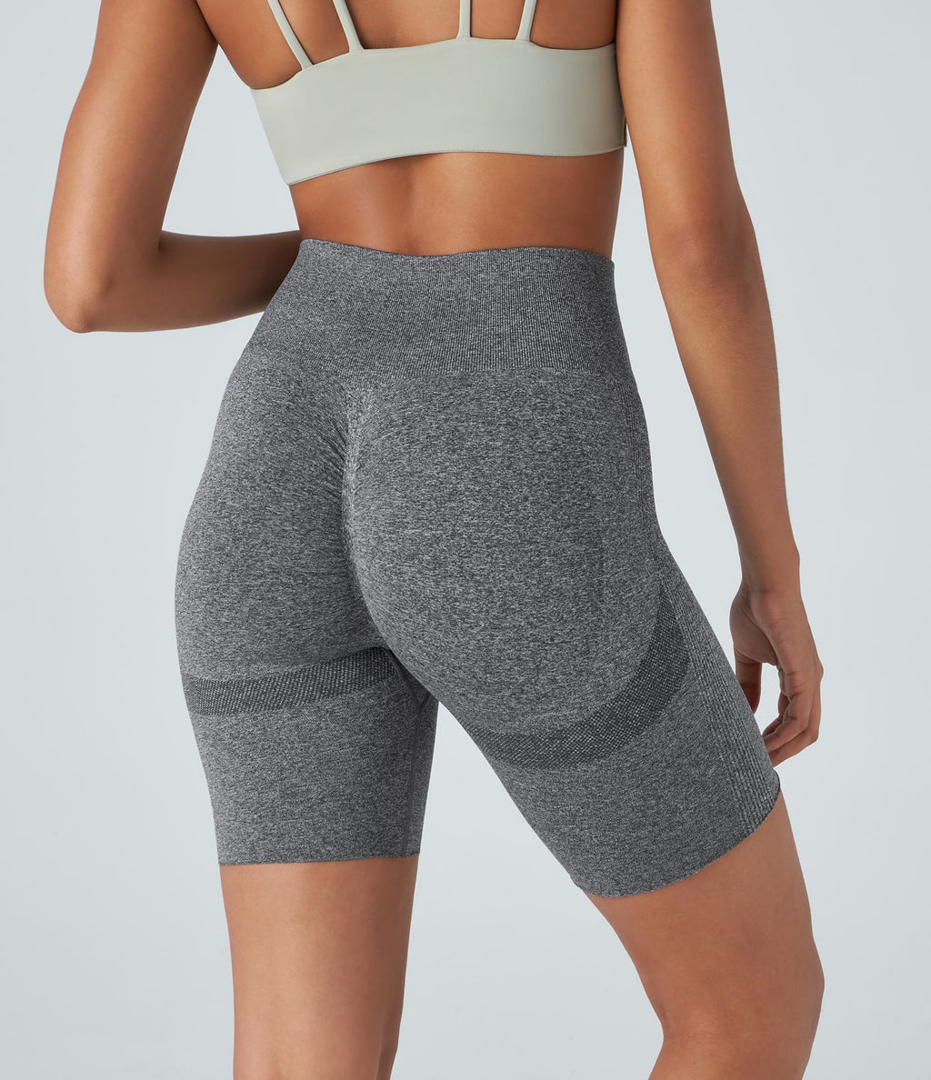 Short cycliste yoga 17,5 cm effet push-up taille haute sans couture OneForm Seamless Flow