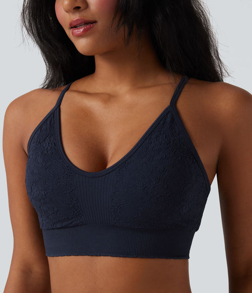Brassière de sport yoga maintien léger sans couture OneForm Seamless Flow