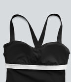 Débardeur court de yoga SoftlyZero™ Plush décolleté en cœur soutien-gorge intégré