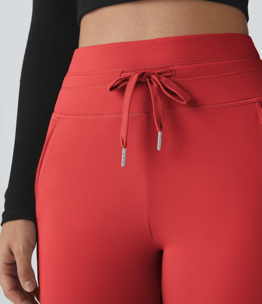 Jogging taille haute Softlyzero™ Plush avec cordon de serrage et poches latérales