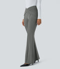 Pantalon croisé taille haute