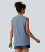Halara Flex™ Débardeur décontracté en denim col V