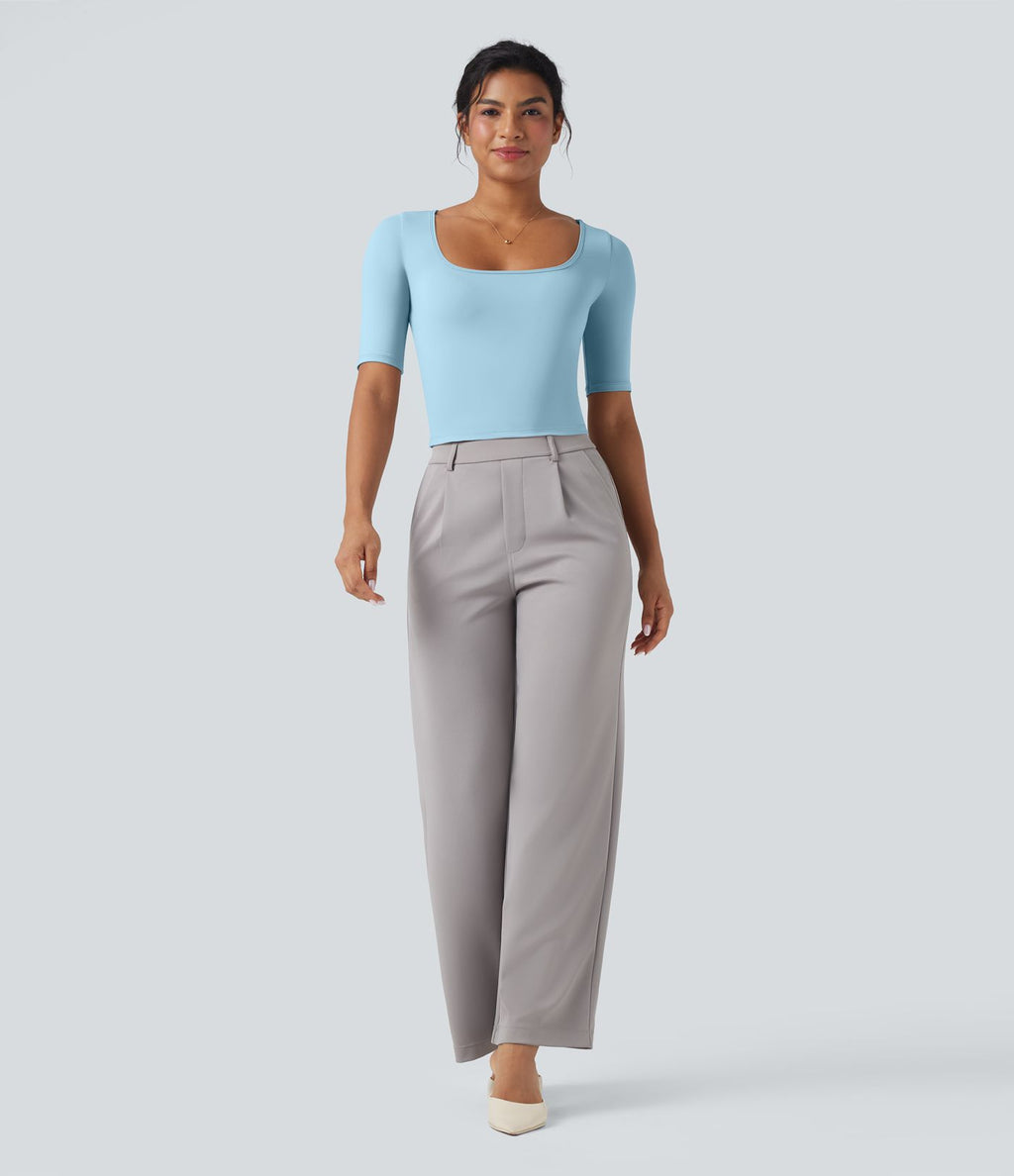 T-shirt de travail SoftlyZero™ Airy encolure arrondie manches courtes effet frais InstantCool