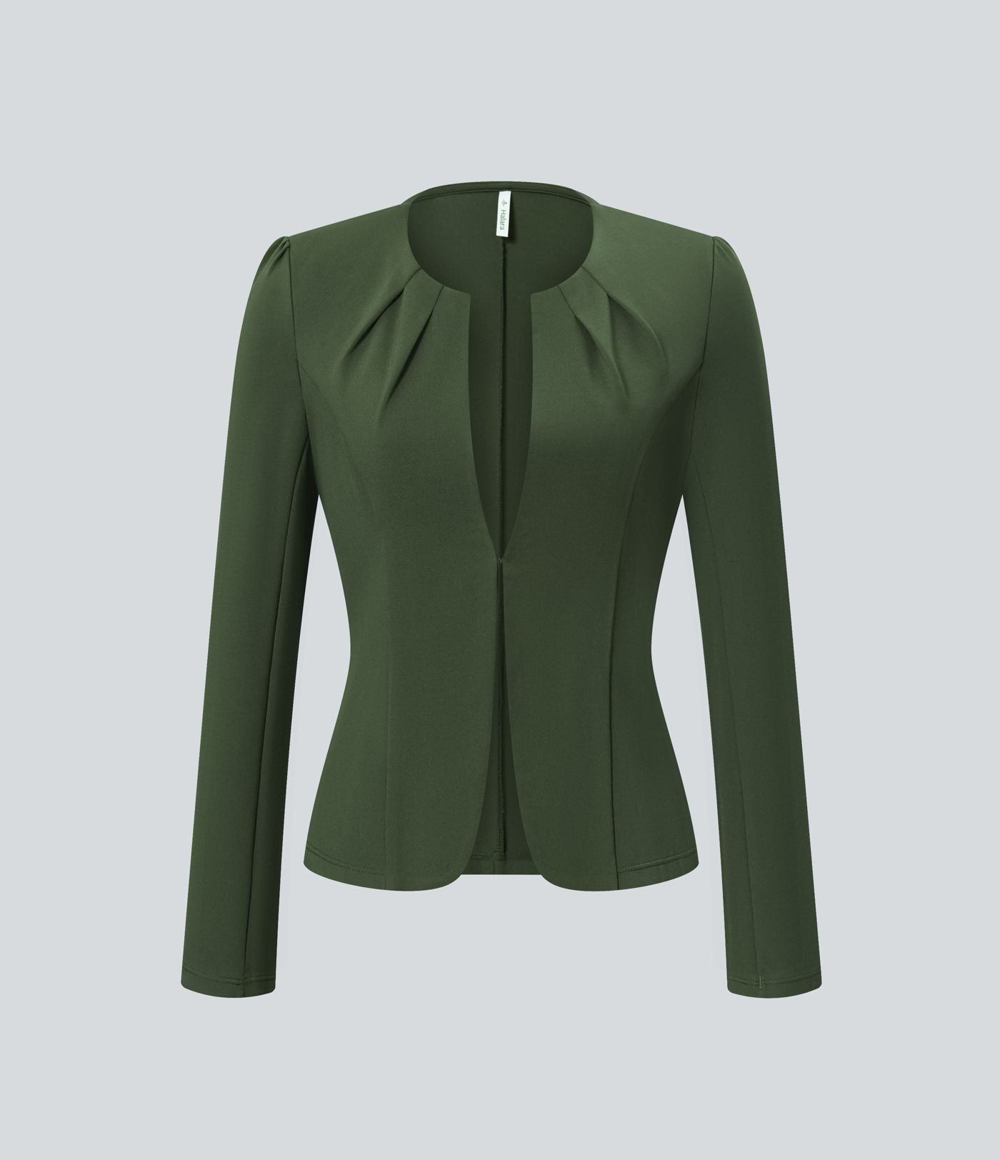 Blazer de travail col rond à agrafes