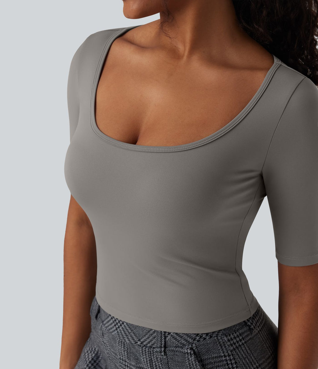 T-shirt de travail SoftlyZero™ Airy encolure arrondie manches courtes effet frais InstantCool