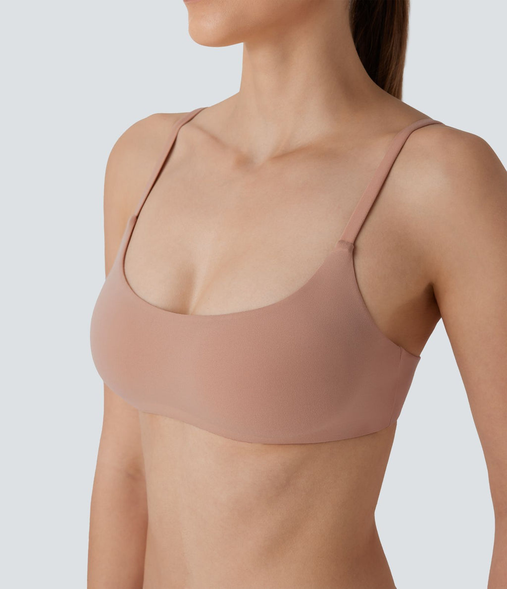 Brassière de détente extensible dos nu douce pour la peau avec bretelles ajustables