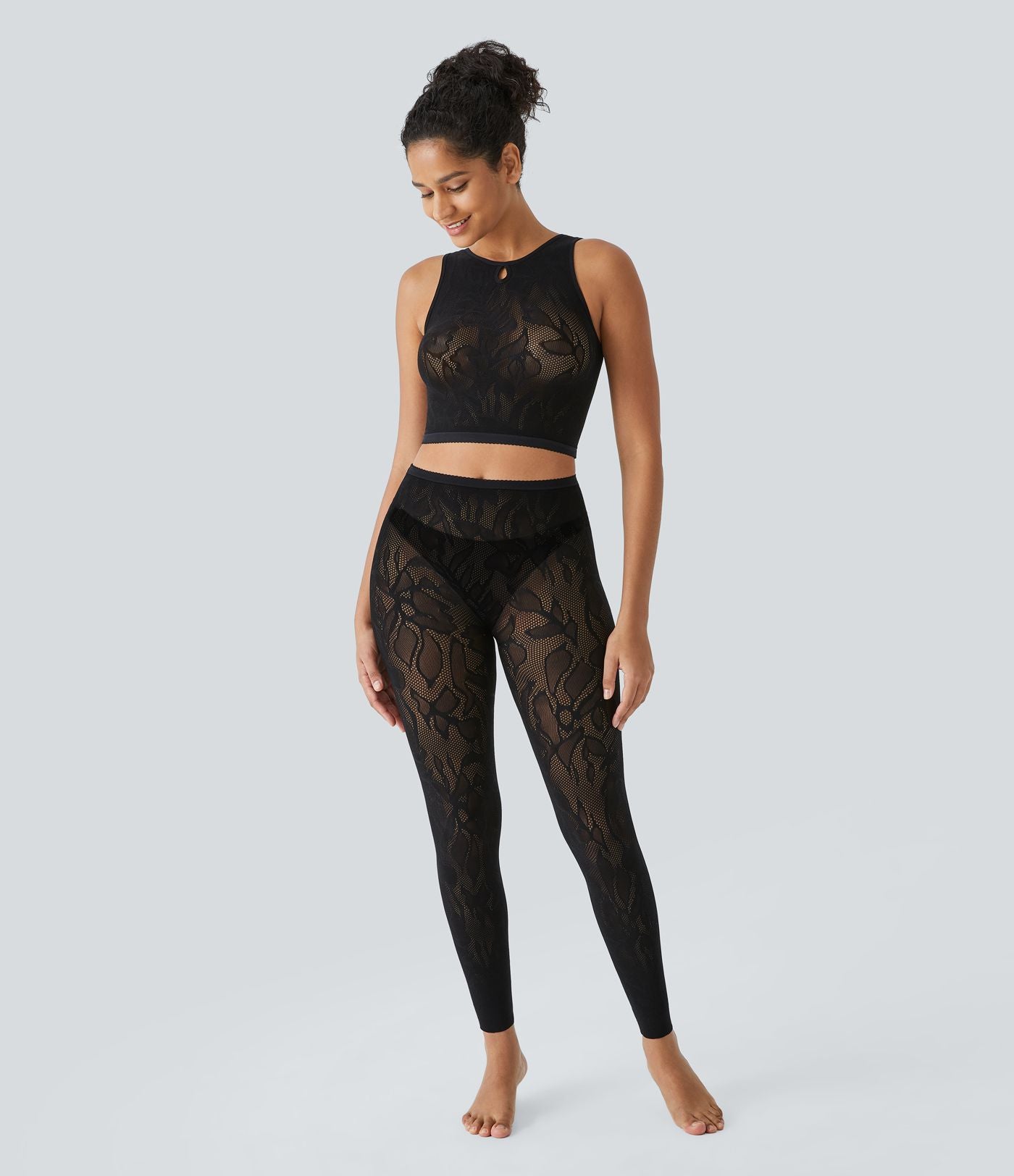 Débardeur court avec découpes sans couture OneForm Seamless Flow