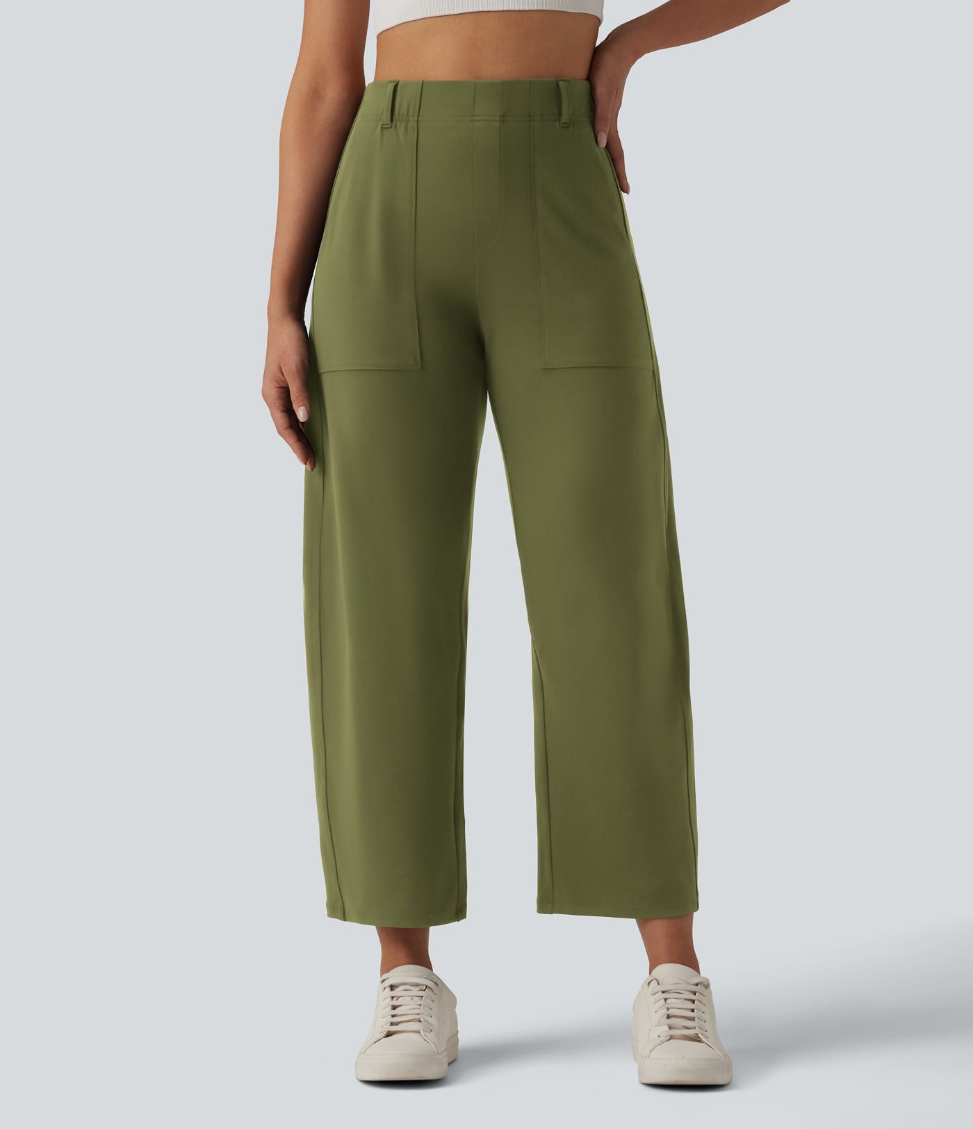 Pantalon barrel DayStretch taille haute avec poches