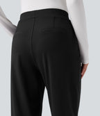 Pantalon tailleur Halara Flex™ DayStretch gainant coupe droite taille haute avec poches