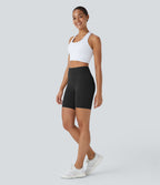 UltraSculpt Short 17,5cm Biker Running Taille Haute avec Poches Latérales