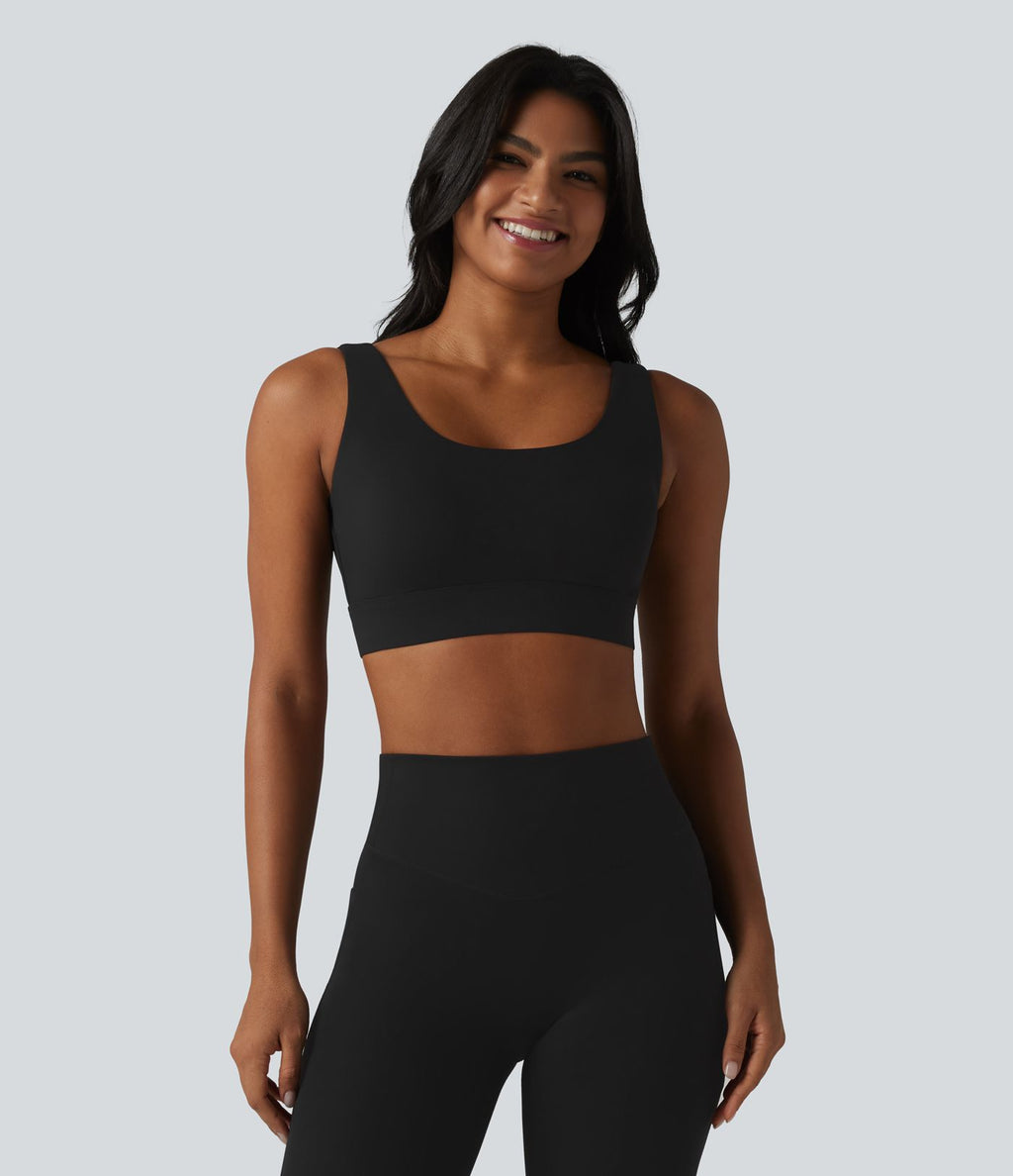 Brassière de sport Halara UltraSculpt™ maintien moyen dos nu avec boucle ajustable et brassière intégrée