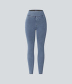 Halara Flex™ Jegging Casual Taille Haute Tricot Extensible Poche Latérale Arrière