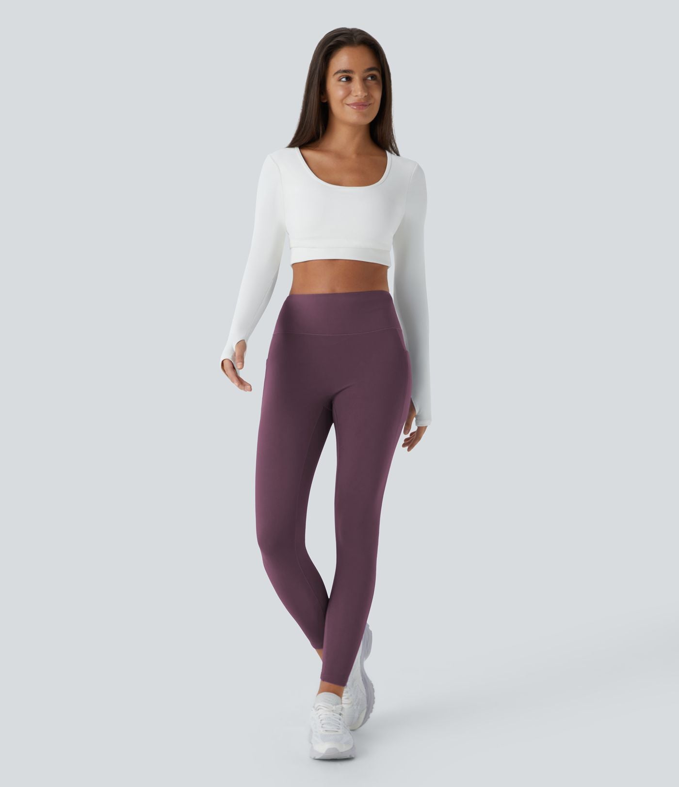 Legging thermique 7/8 Softlyzero™ taille haute coupe ajustée avec poches latérales