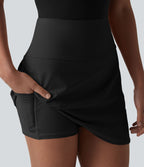 Jupe de golf courte 2-en-1 SoftlyZero™ Airy effet frais InstantCool taille ultra-haute gainant avec ourlet arrondi et poches